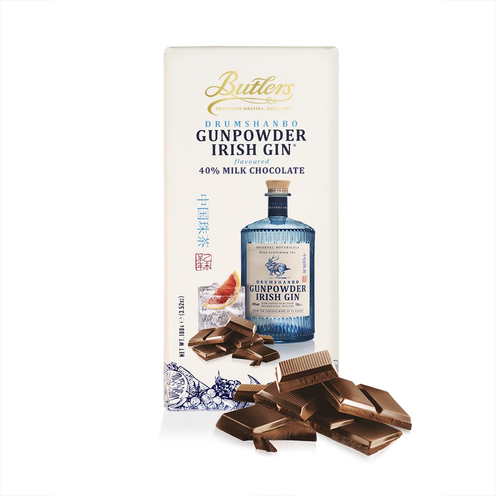 Drumshanbo Gunpowder Irish Gin© Milk Chocolate Bar